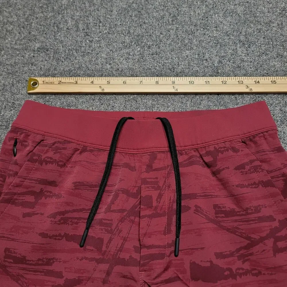 Public Rec Shorts Mens 30 Red Flex Lined Performance Stretch Elastic Waist 7